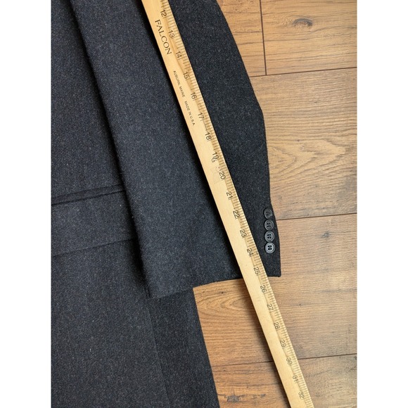 Christian Dior Monsieur Gray 100% Wool Double Breasted Overcoat USA 48R READ - Picture 13 of 16